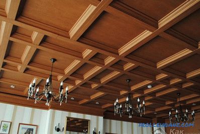 Soffitto in legno fai da te - produzione e design (+ foto)
