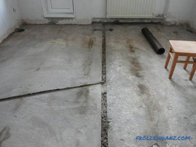 Come livellare un pavimento irregolare - un accoppiatore di pavimento