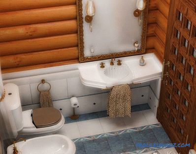 Impermeabilizzazione di un bagno in una casa di legno