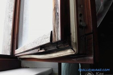 Riparazione della finestra in legno fai da te