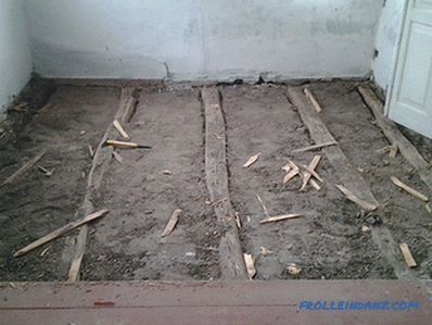 Pavimento in legno a terra con le proprie mani: il processo di installazione