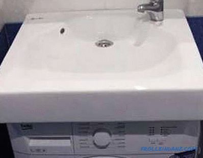 Lavello sopra la lavatrice - come scegliere e installare