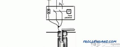 Schema di collegamento della pompa sommergibile - Collegamento dell'accumulatore alla pompa