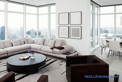 L'interno del soggiorno nello stile del minimalismo: le regole e 70 idee per l'ispirazione