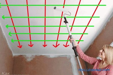 Come dipingere le pareti e il rullo del soffitto + foto, video