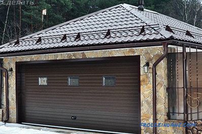 Il tetto del garage con le proprie mani - come rendere odnoskatnuyu