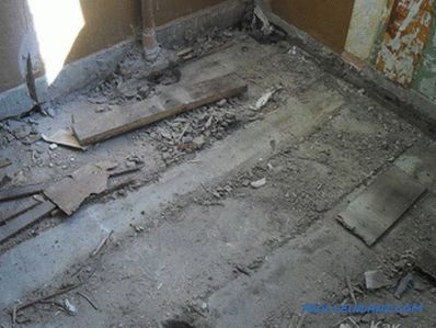 Come isolare il vecchio pavimento in una casa privata