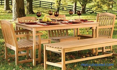 Tavolo da giardino fai da te da legno naturale