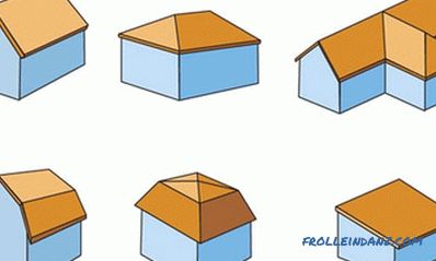 Tipi di tetti di case private, le loro forme e opzioni + Foto
