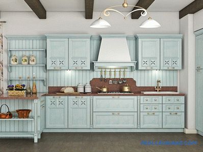 Interior design della cucina in stile provenzale: segreti e idee fotografiche