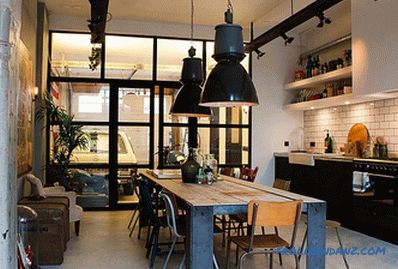 Cucina in stile loft - 100 idee per interni con foto