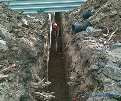 Come scavare una fossa per la fondazione, rifornimento d'acqua