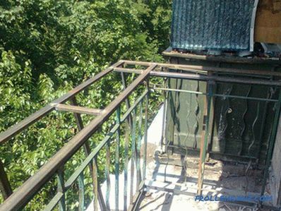 Preparazione del balcone per la vetratura - lavori preliminari sulla vetratura del balcone