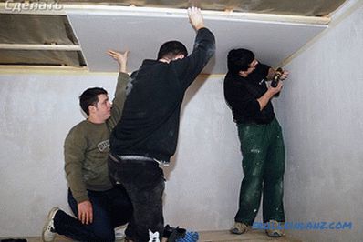 Come riparare il muro a secco al soffitto