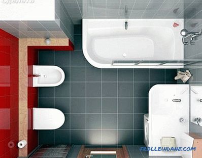 Combinazione di un bagno e servizi igienici - come fare la riqualificazione (+ foto)