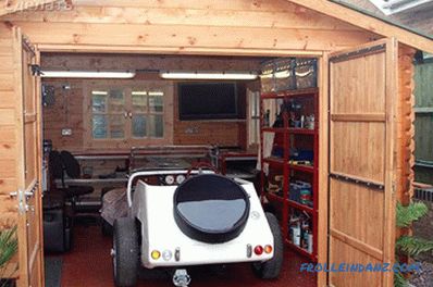 Garage in legno fai da te - come fare + schemi, foto