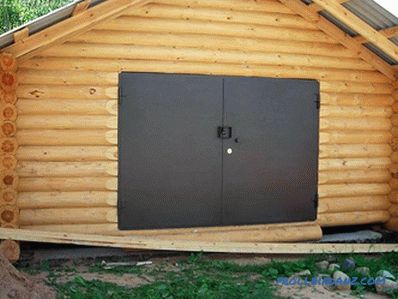 Garage in legno fai da te - come fare + schemi, foto