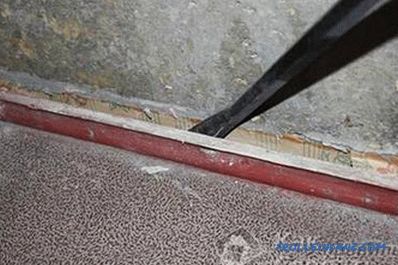 Come installare il battiscopa di plastica sul pavimento
